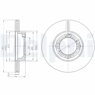 Тормозной диск DELPHI BG3220