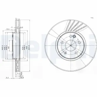 Тормозной диск DELPHI BG3238