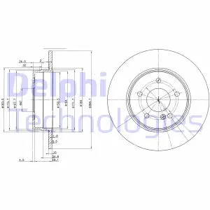 Гальмівний диск DELPHI BG3239C