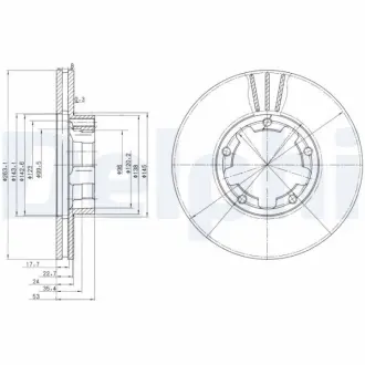 Тормозной диск DELPHI BG3245