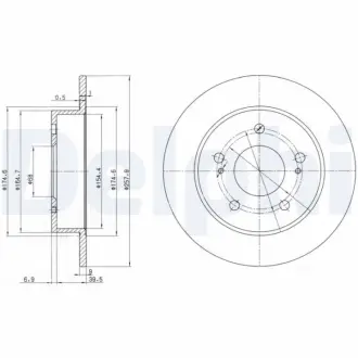 Тормозной диск DELPHI BG3248