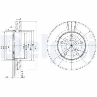 Тормозной диск DELPHI BG3266