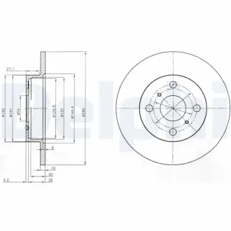 Тормозной диск DELPHI BG3270