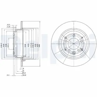 Тормозной диск DELPHI BG3390
