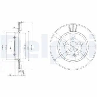 Тормозной диск DELPHI BG3397