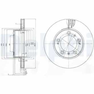 Тормозной диск DELPHI BG3409
