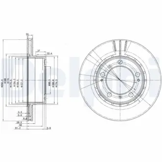 Тормозной диск DELPHI BG3410