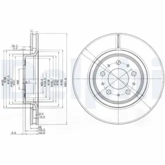 Тормозной диск DELPHI BG3418