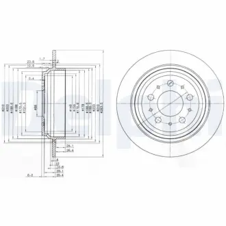 Тормозной диск DELPHI BG3419