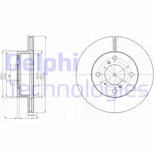 Тормозной диск DELPHI BG3499