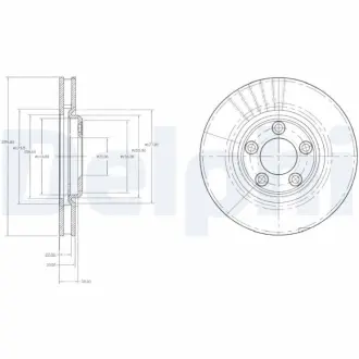 Тормозной диск DELPHI BG3511