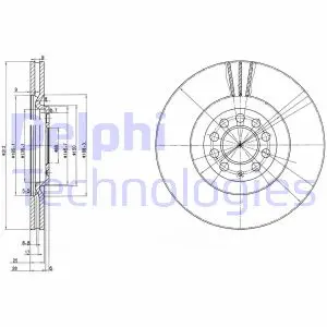 Гальмівний диск DELPHI BG3528