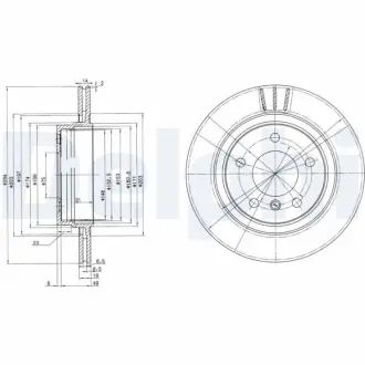 Тормозной диск DELPHI BG3530