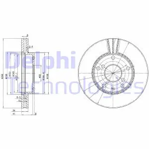 Тормозной диск DELPHI BG3531
