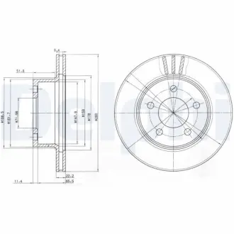 Тормозной диск DELPHI BG3532