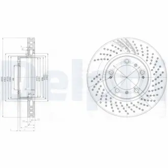 Тормозной диск DELPHI BG3564
