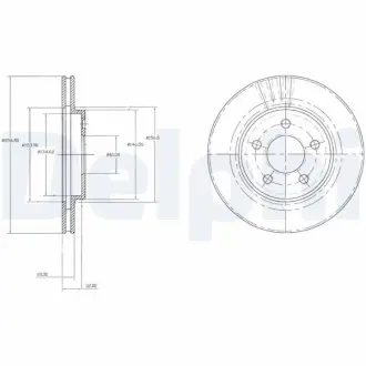 Тормозной диск DELPHI BG3594