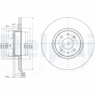 Тормозной диск DELPHI BG3600