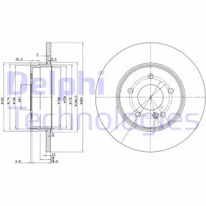 Тормозной диск DELPHI BG3602