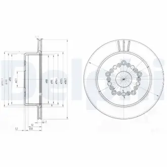 Тормозной диск DELPHI BG3617