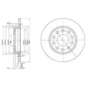 Тормозной диск DELPHI BG3674