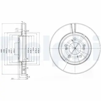 Тормозной диск DELPHI BG3678