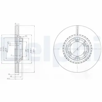 Тормозной диск DELPHI BG3679