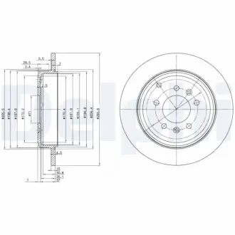 Тормозной диск DELPHI BG3684
