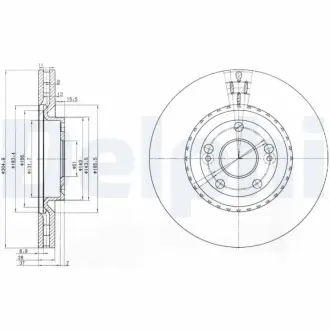Тормозной диск DELPHI BG3685