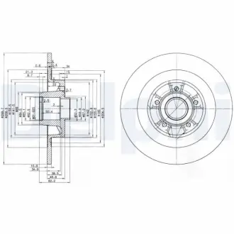 Тормозной диск DELPHI BG3686