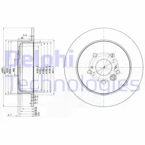 Тормозной диск DELPHI BG3691