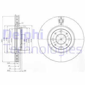 Тормозной диск DELPHI BG3699
