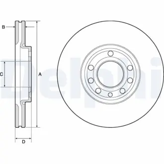 Тормозной диск DELPHI BG3713