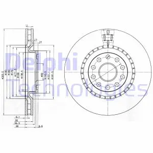 Тормозной диск DELPHI BG3723