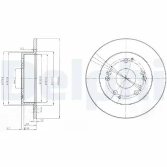 Тормозной диск DELPHI BG3746