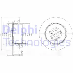 Тормозной диск DELPHI BG3777