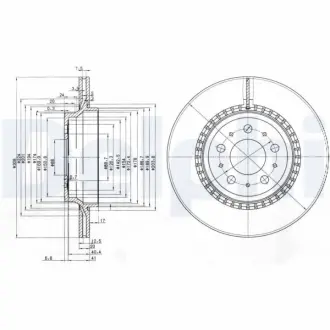 Тормозной диск DELPHI BG3782