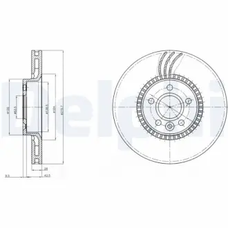 Тормозной диск DELPHI BG3784