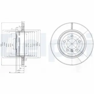 Тормозной диск DELPHI BG3787