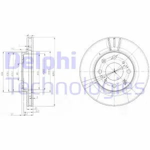 Тормозной диск DELPHI BG3794
