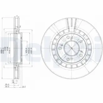 Тормозной диск DELPHI BG3796