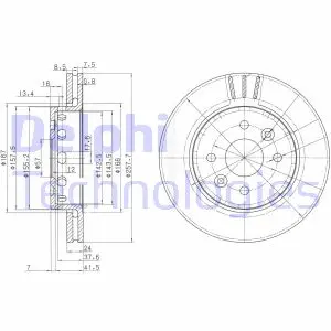 Тормозной диск DELPHI BG3803