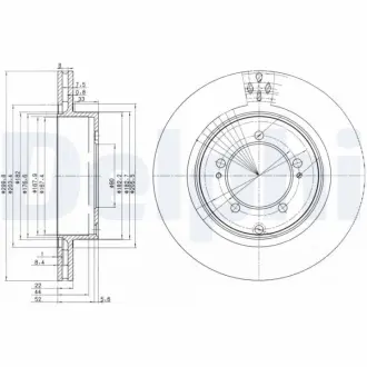 Тормозной диск DELPHI BG3811