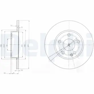 Тормозной диск DELPHI BG3840