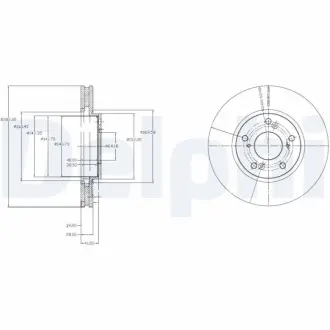 Тормозной диск DELPHI BG3851