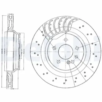Тормозной диск DELPHI BG3880