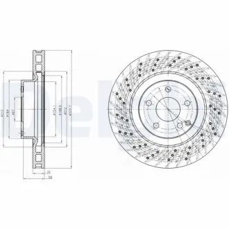 Тормозной диск DELPHI BG3883
