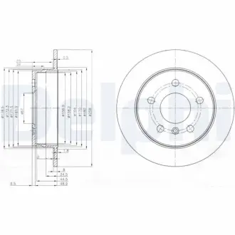 Тормозной диск DELPHI BG3910