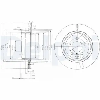 Тормозной диск DELPHI BG3919