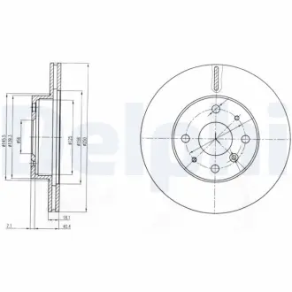 Тормозной диск DELPHI BG3920